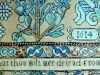Phillipa Turnbull's slide showing antique embroidery