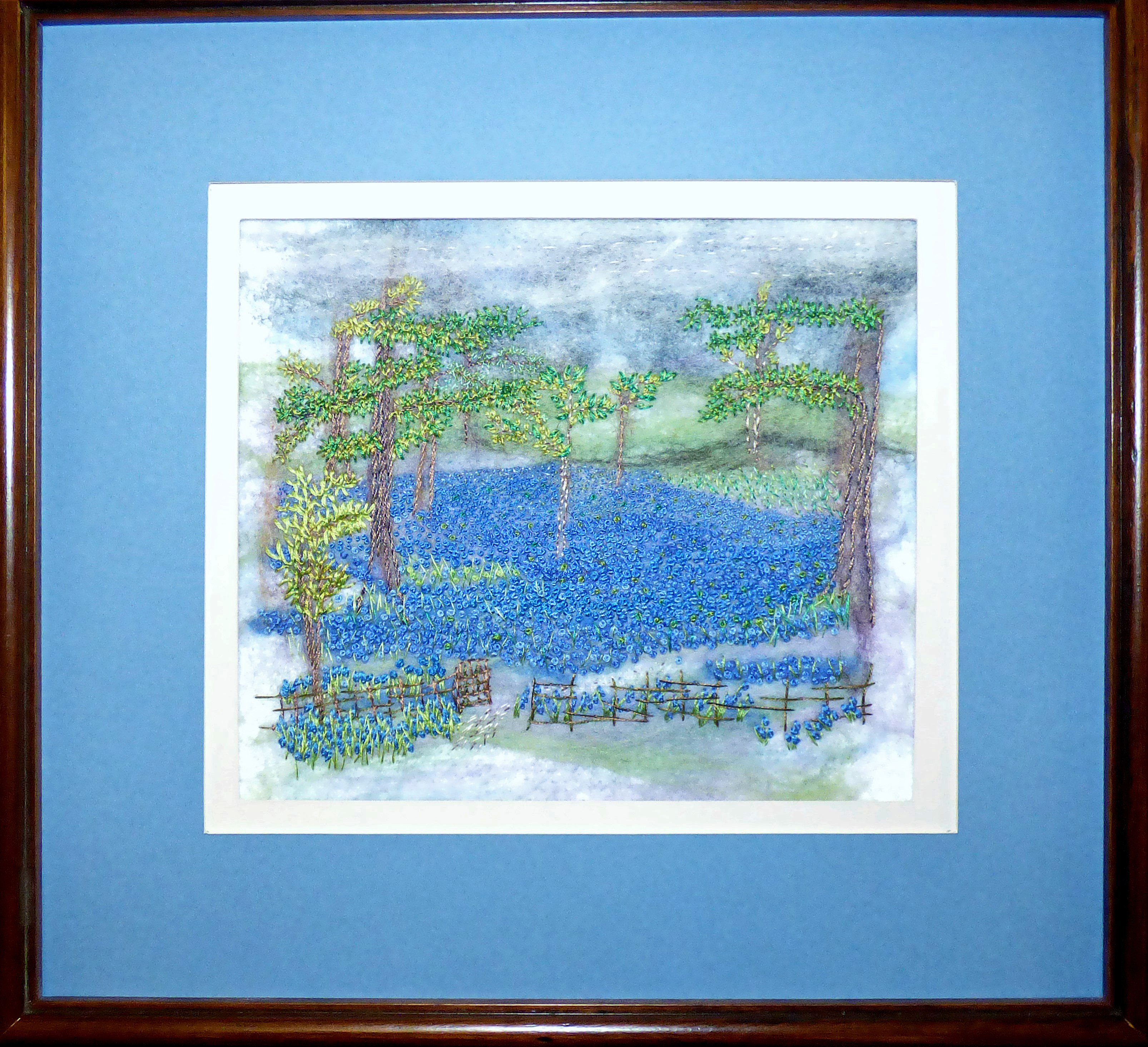 BLUEBELLS AT RIPLEY by Ann Reading, Preston EG exhibition, Barton Grange 2017