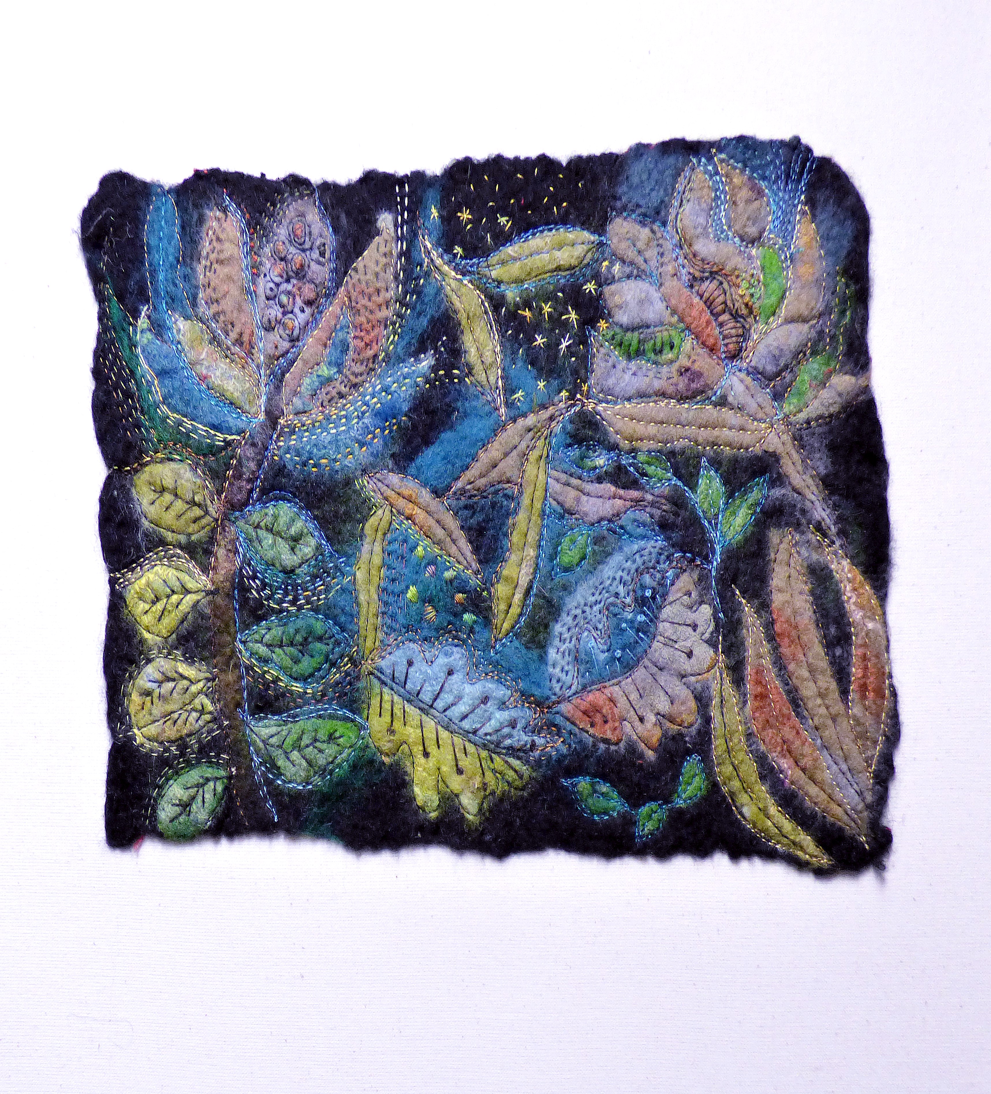 NIGHT GARDEN by Jackie Cardy, Preston EG exhibition, Barton Grange 2017