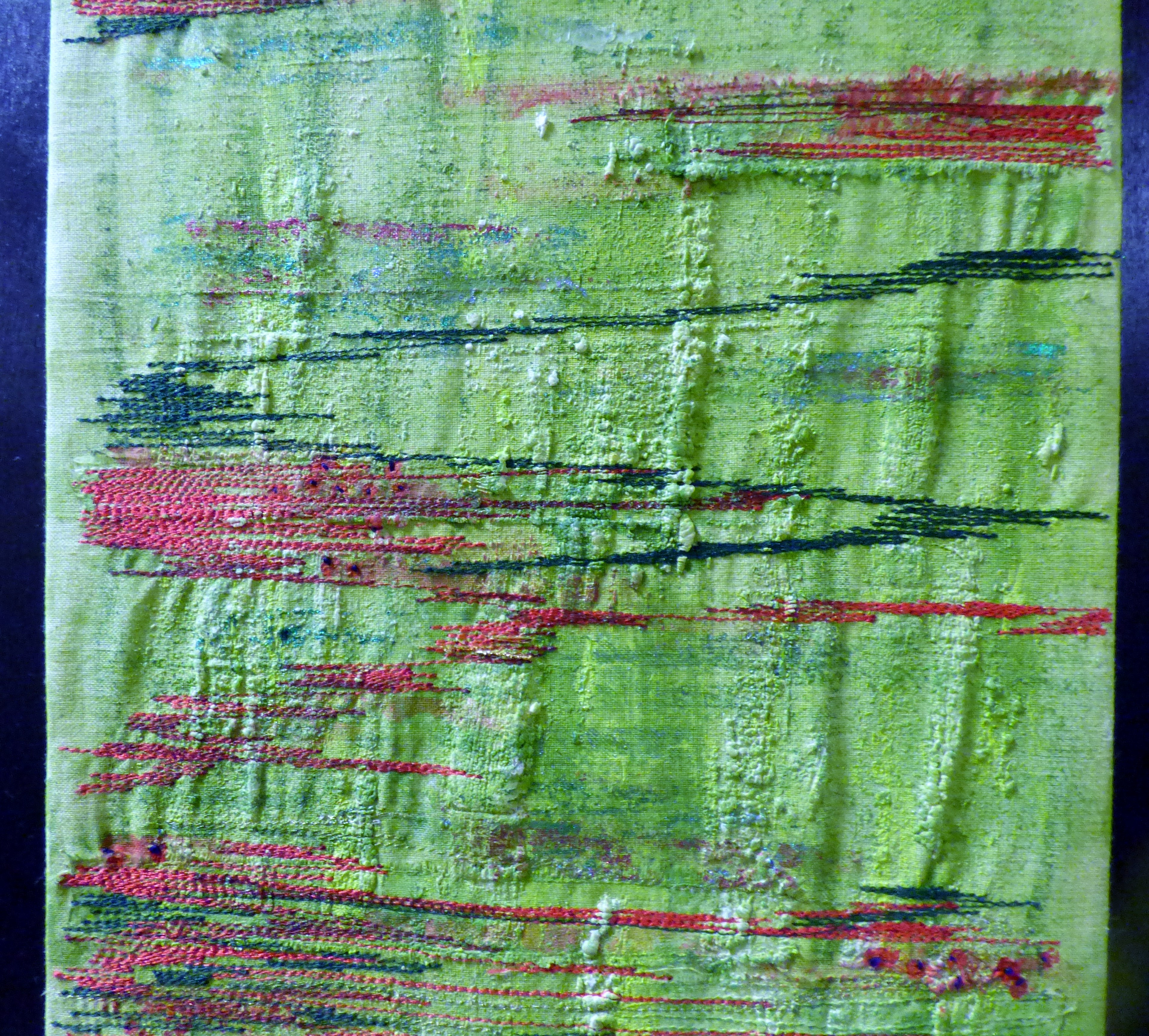 (detail) POPPIES by Carole Hind , Preston EG exhibition, Barton Grange 2017