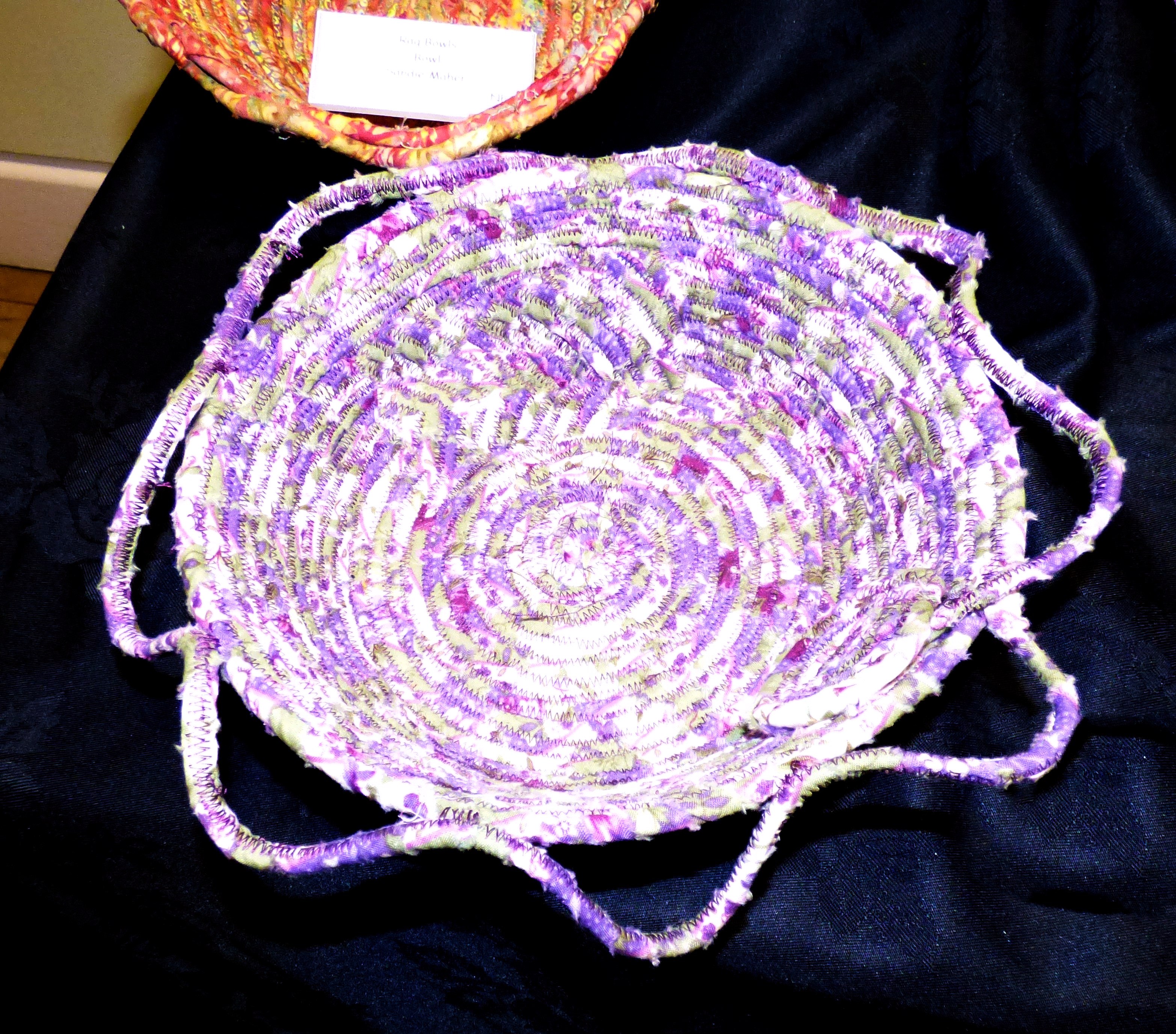 RAG BOWL by Kath Roberts, Preston EG exhibition, Barton Grange 2017