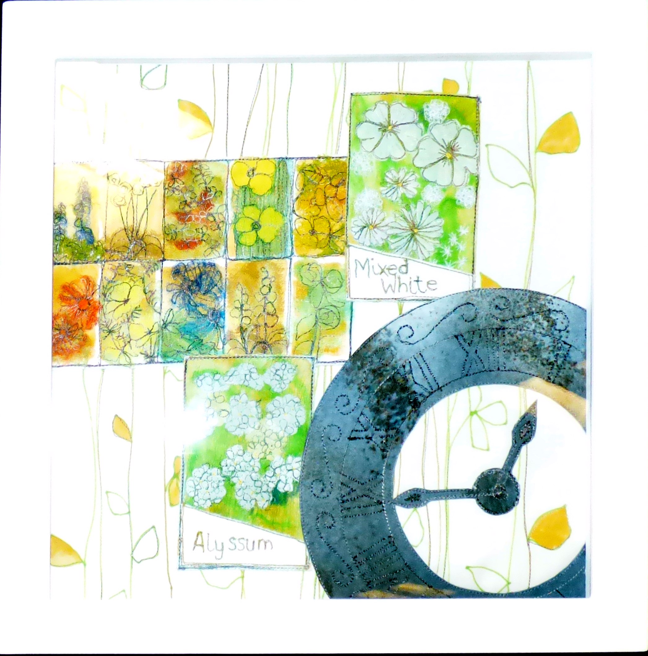 SEEDS OF TIME by Yvonne Downing, Preston EG exhibition, Barton Grange 2017