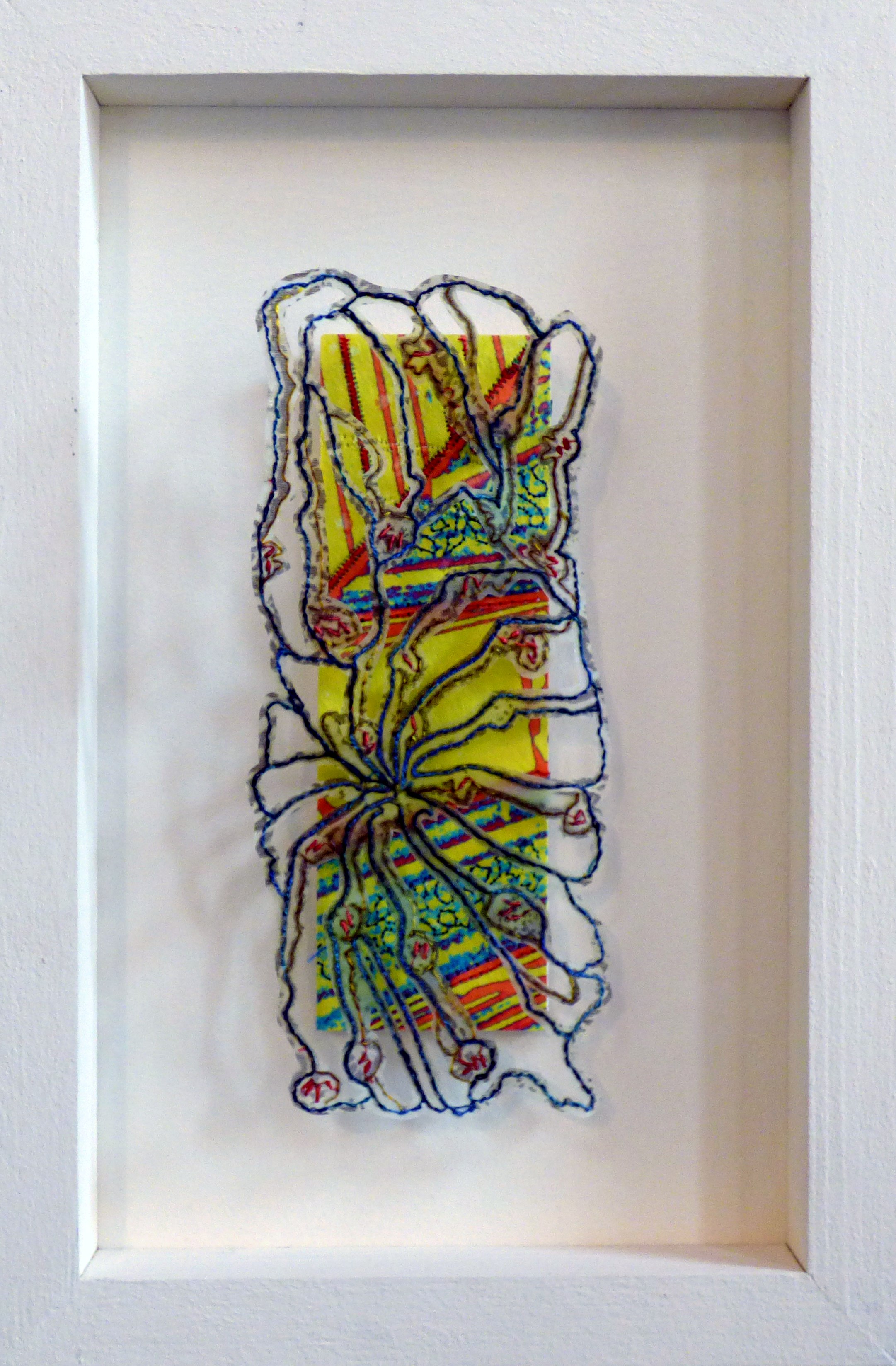 GAMIA STAN TRANSFORMED III by Pat Fisher, hand stitched cutwork, Preston Threads 2016