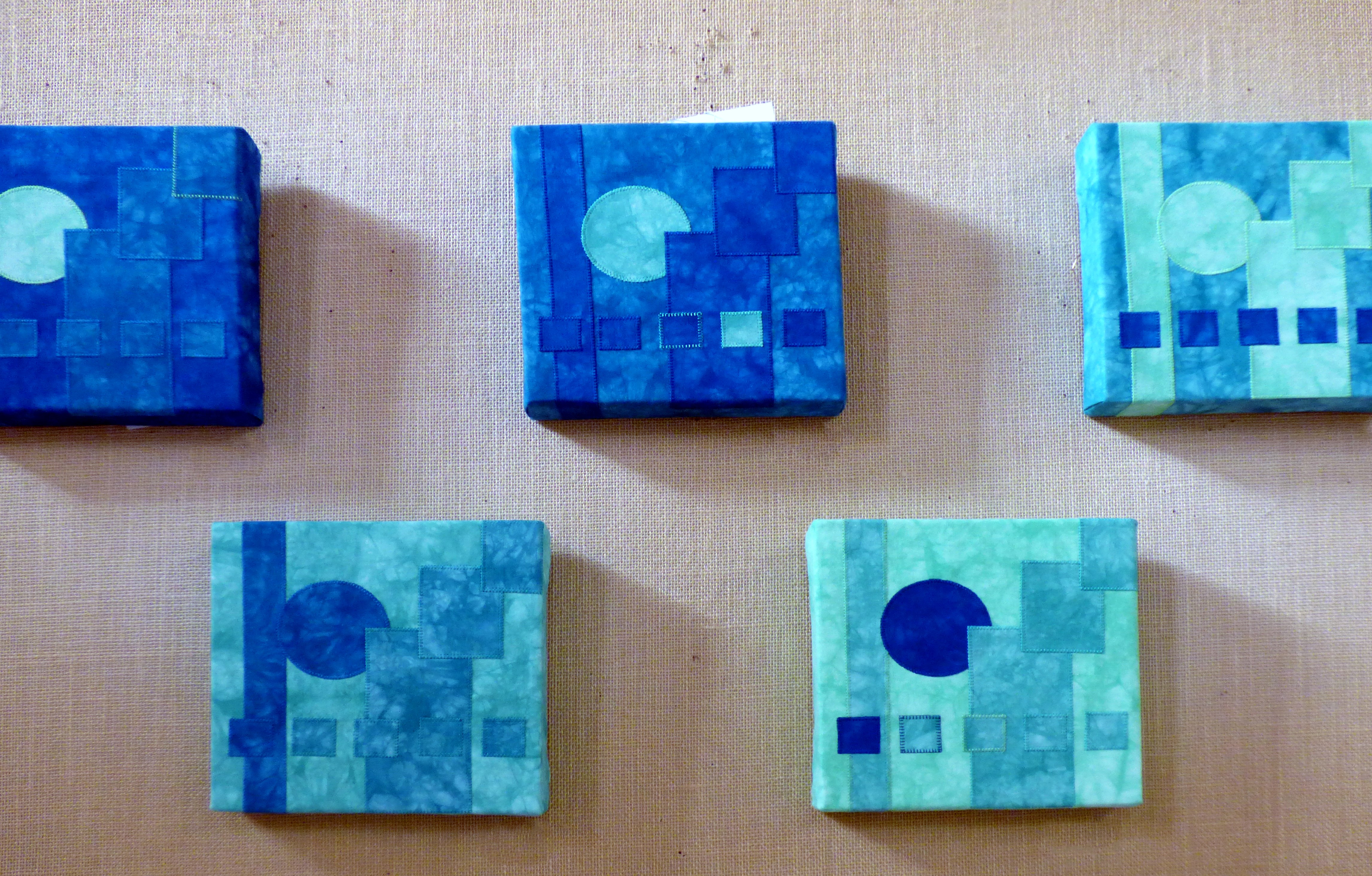 MOONLIGHT IN THE FOREST 1, 2, 3, 4 and 5 by Margaret Abraham, Preston Threads 2016