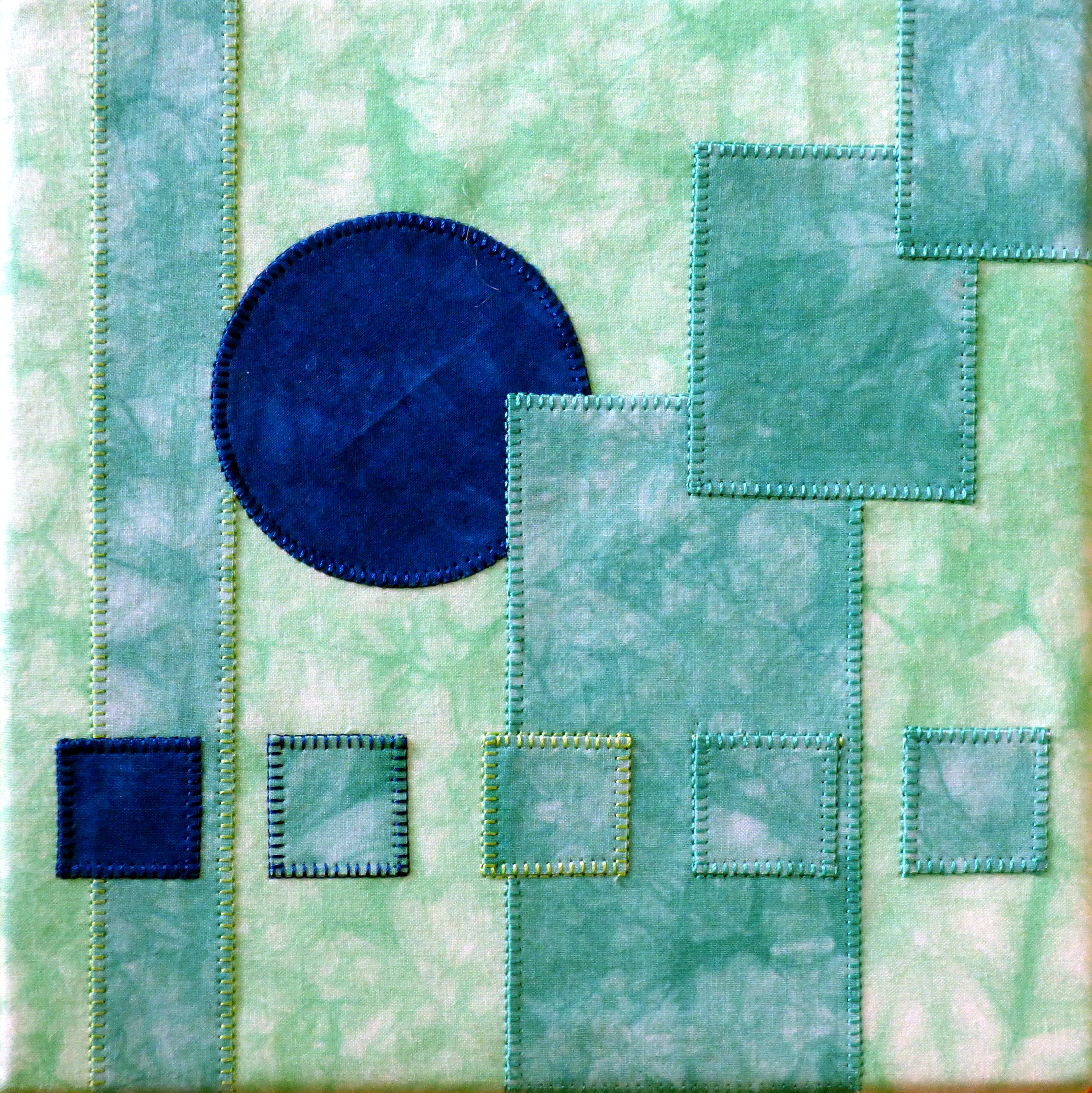 MOONLIGHT IN THE FOREST 5 by Margaret Abraham, applique, Preston Threads 2016