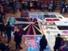 QUILT by Liz Shelbourne displayed with others in St Georgaes Hall Liverpool to commemorate 30 years of World Aids Day