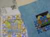 some of Hilary's samples for Reverse Applique Workshop