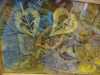 N Wales EG Biennial exhib, 2011, Fallen Leaves by Shirley Williams, machine embroidered silk on soluble