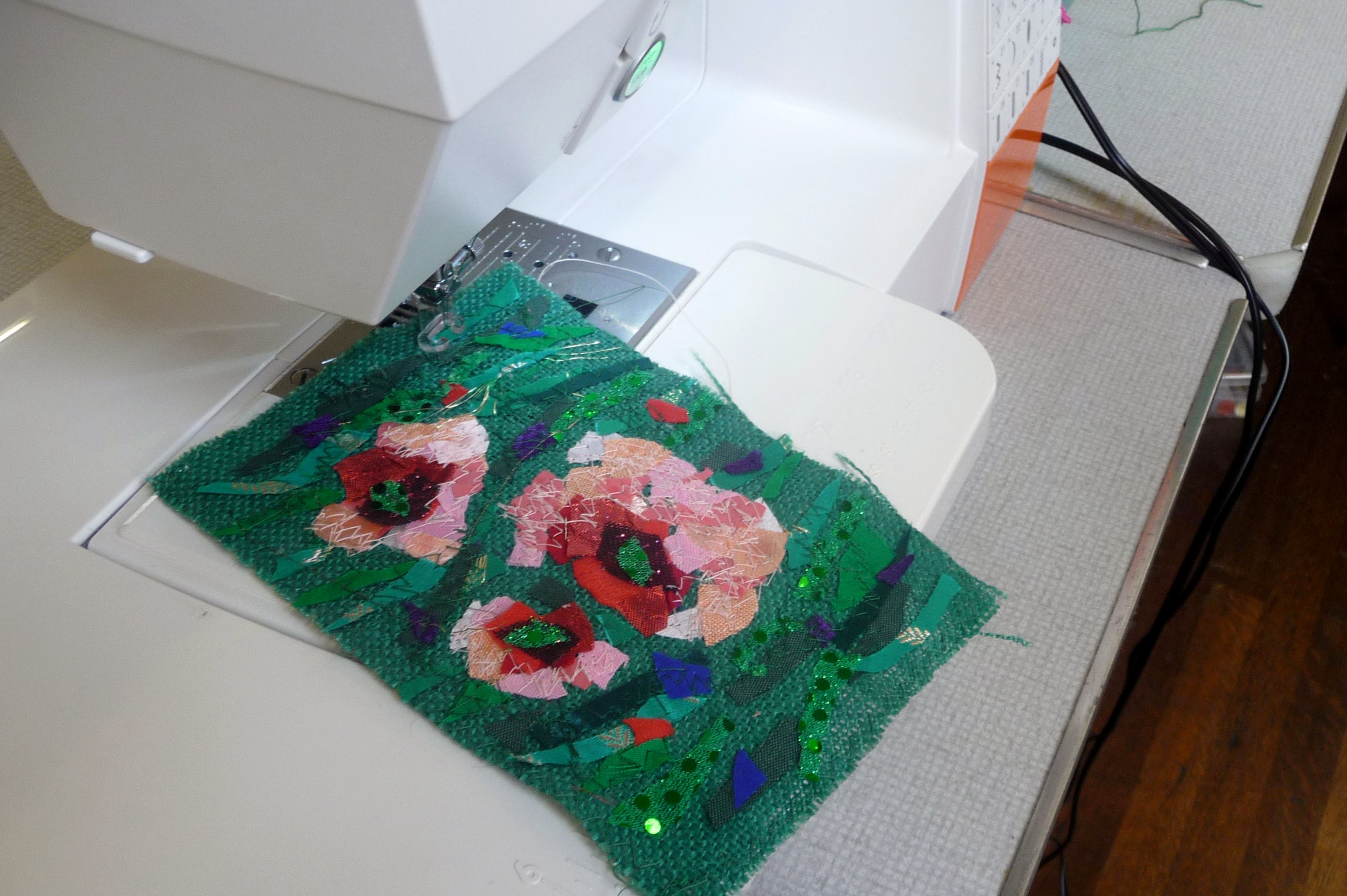 student's work at Richard Box "Poppies" workshop at MEG