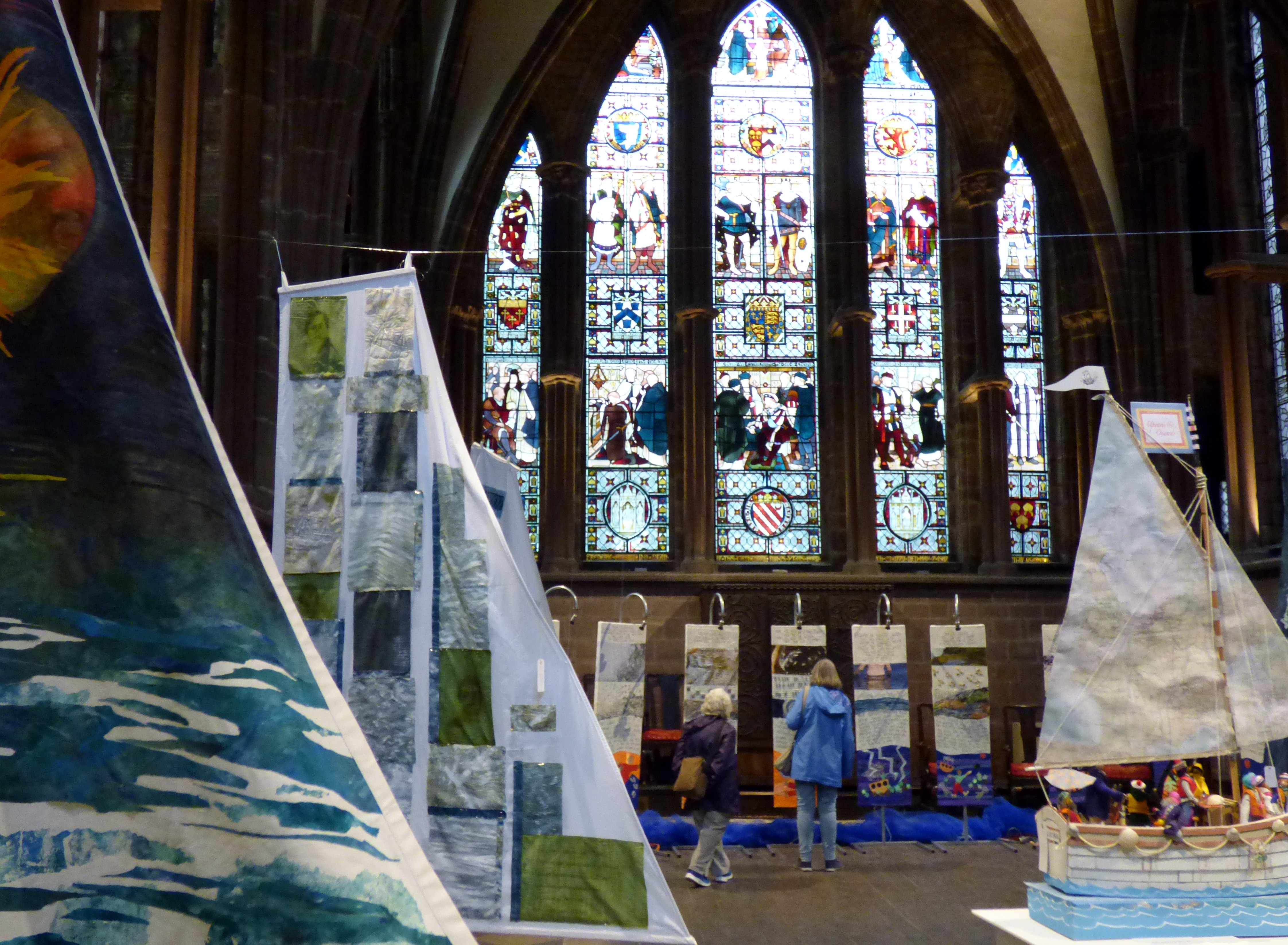 On The Edge Of exhibition By Textile 21 at Chester Cathedral 2019