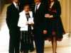 Ruby and her family on the day she was presented with her MBE fo