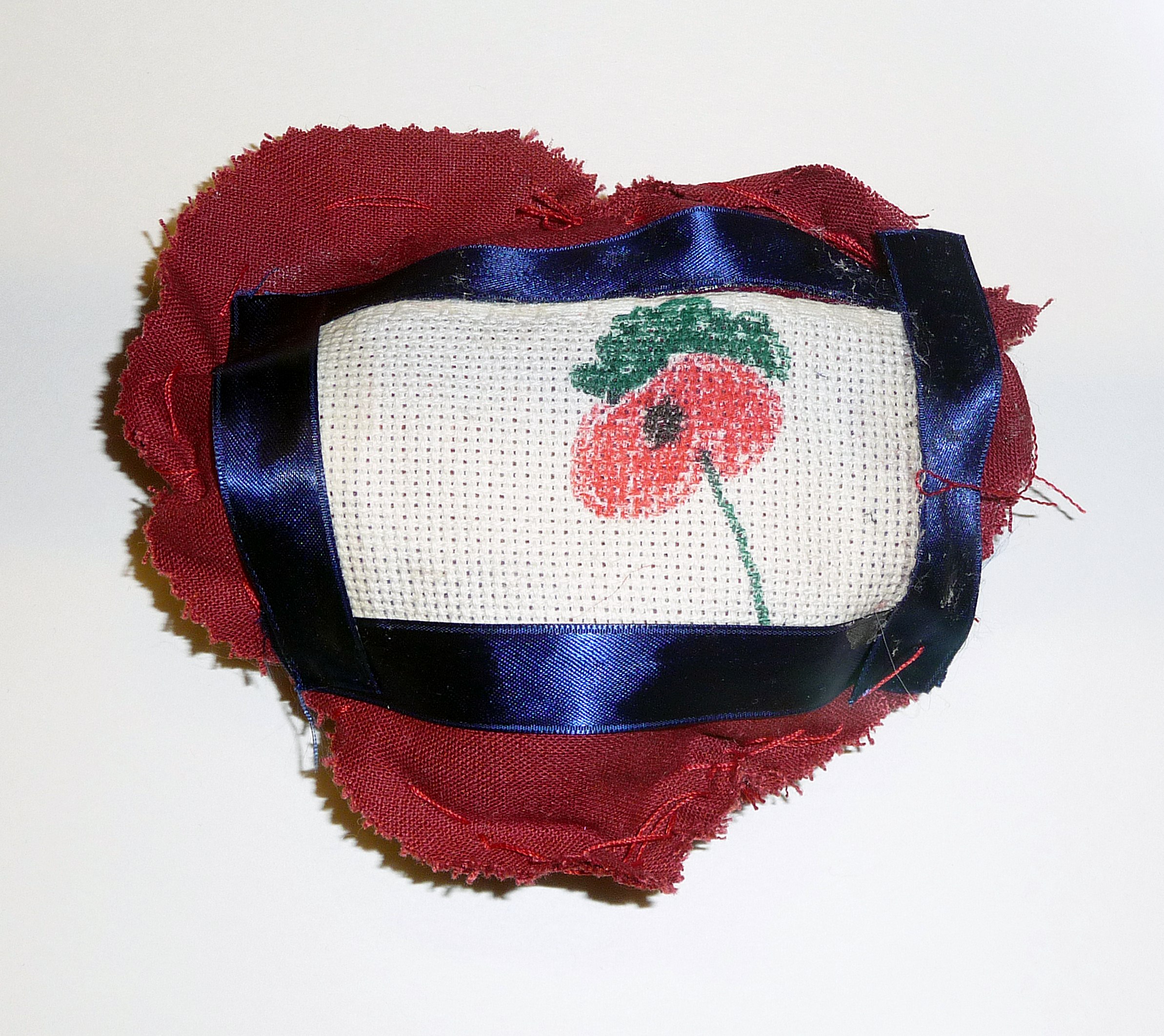 pincushion to commemorate World War 1 made by Liam Appleton from Lansbury Bridge School, St Helens