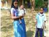 Our new mum age 14 with 6 week old baby borm on the street in Dhaka she is now doing embroidery with the other mothers