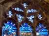 stained glass windows in All Hallows Church, Liverpool, Feb 2022