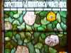 stained glass windows in All Hallows Church, Liverpool, Feb 2022