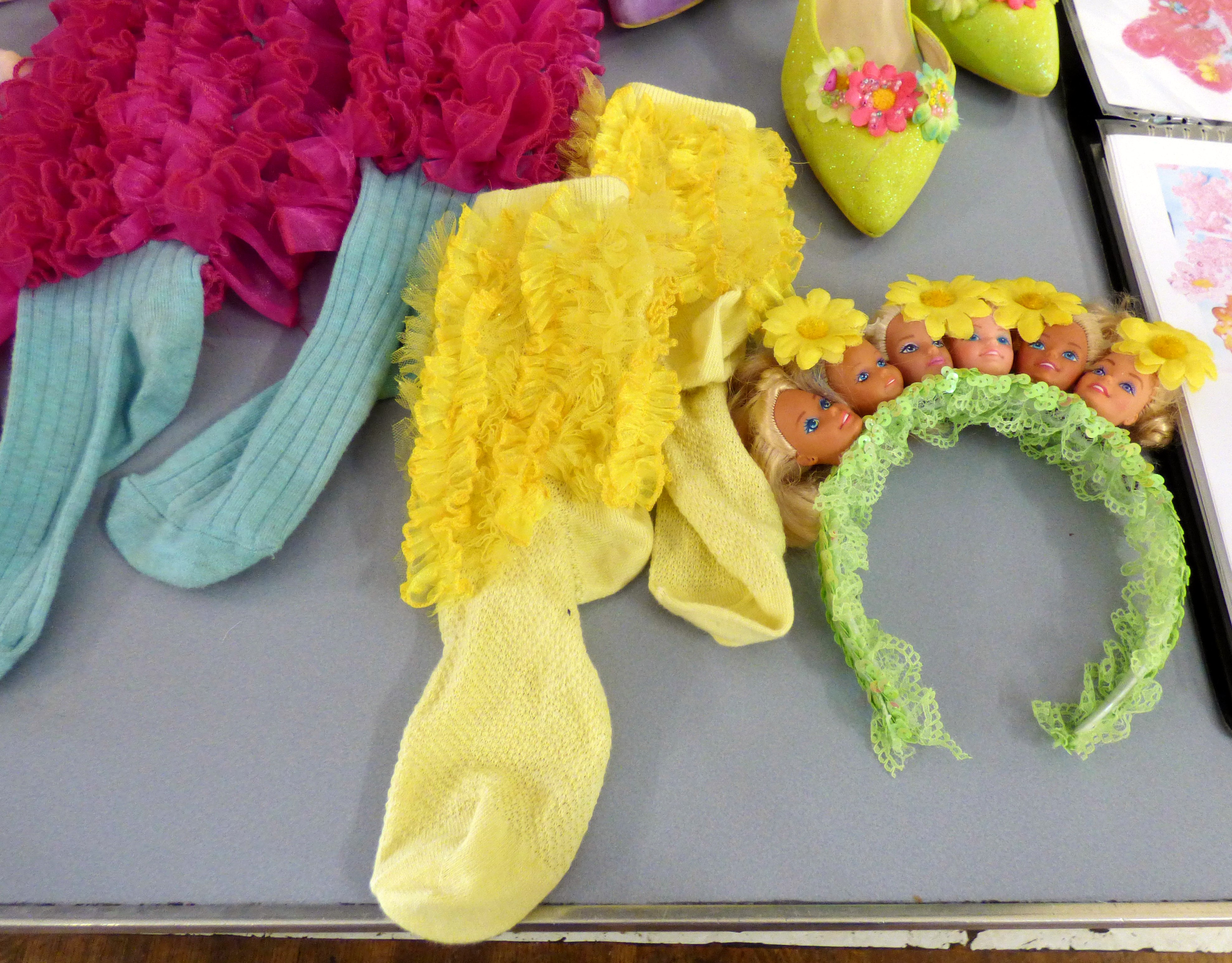 a fashion display by Niamh Conway-our 2015 Joint Bursary Winner- MEG Summer Tea Party 2017