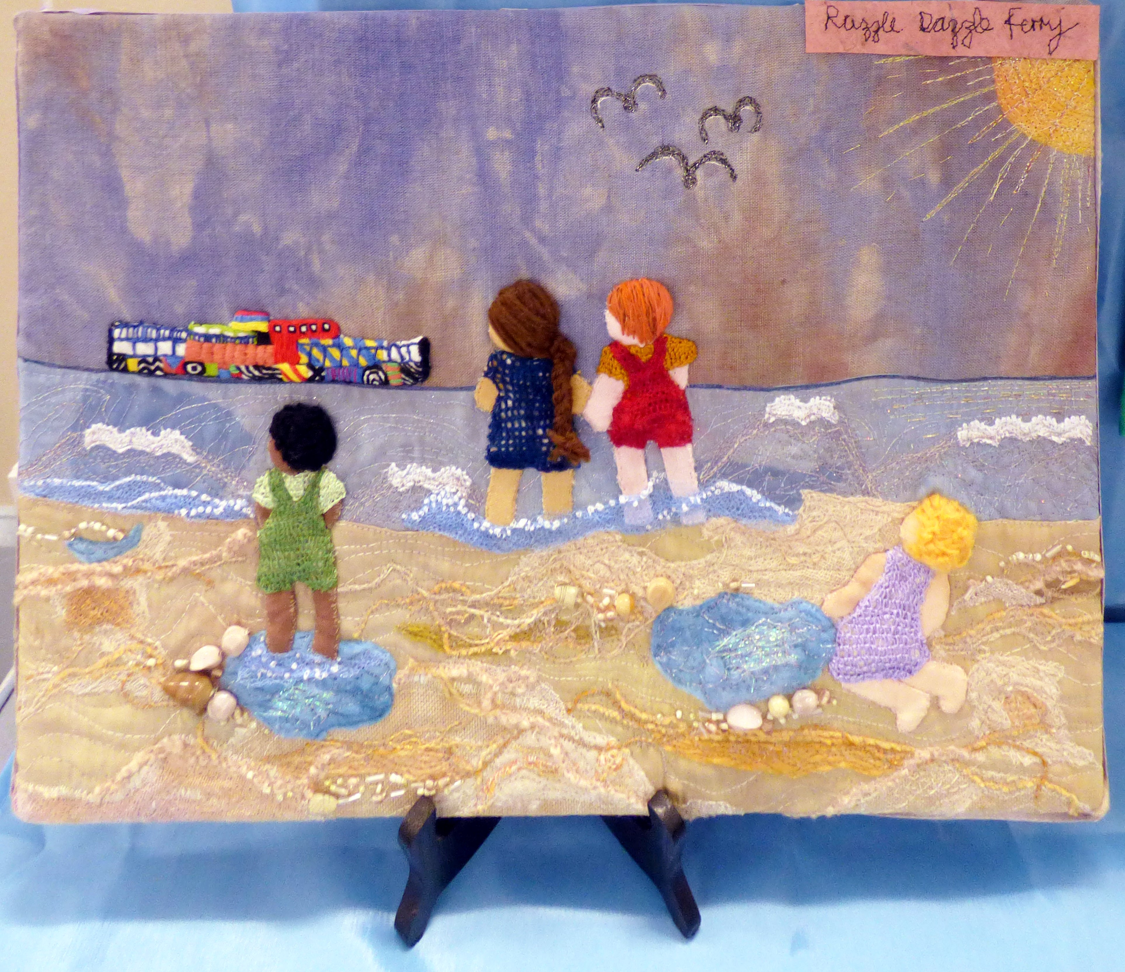 RAZZLE-DAZZLE FERRY by Mal Ralston, First Prize Winner of 2017 Colour Competition at our MEG Summer Tea Party 2017