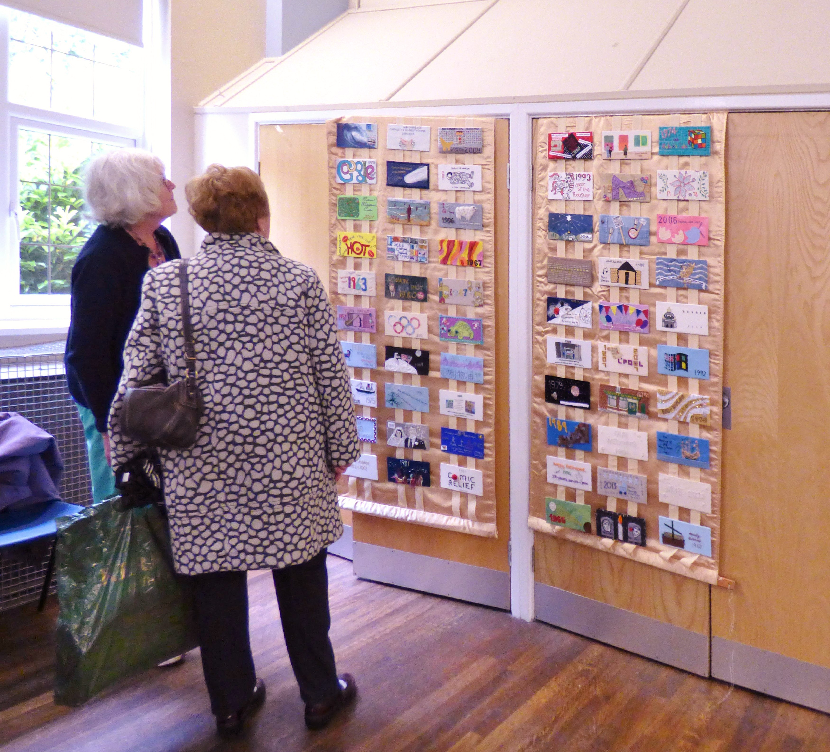 our MEG 60th Anniversary hanging was on display at MEG Summer Tea Party 2017 and was much admired