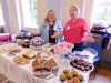 Miranda and Vicky with the cake stall at MEG Summer Tea Party 2017