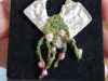 metallic brooch by Judi Brown, Glossop EG