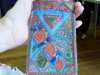 machine embroidered purse by Sheila Conchie, Glossop EG
