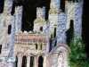 detail of "Rebuilding a Castle" embroidery by Linda Beagan, N.Wales EG