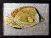 CITRON BUTTERFLY FISH, embroidery by Patti Owen