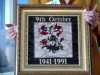 embroidery by Patti Owen designed for her parents 50th Anniversary