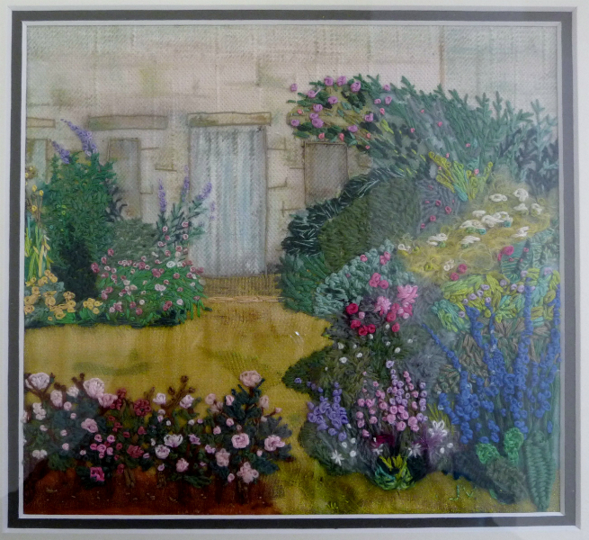 Hand embroidered picture by Janet Vance