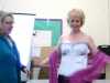 Sarah modelled a corset which had been specially made for her by Gill Roberts