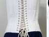 back view of a bridal corset made by Gill Roberts