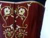 detail of embroidered corset made by Gill Roberts