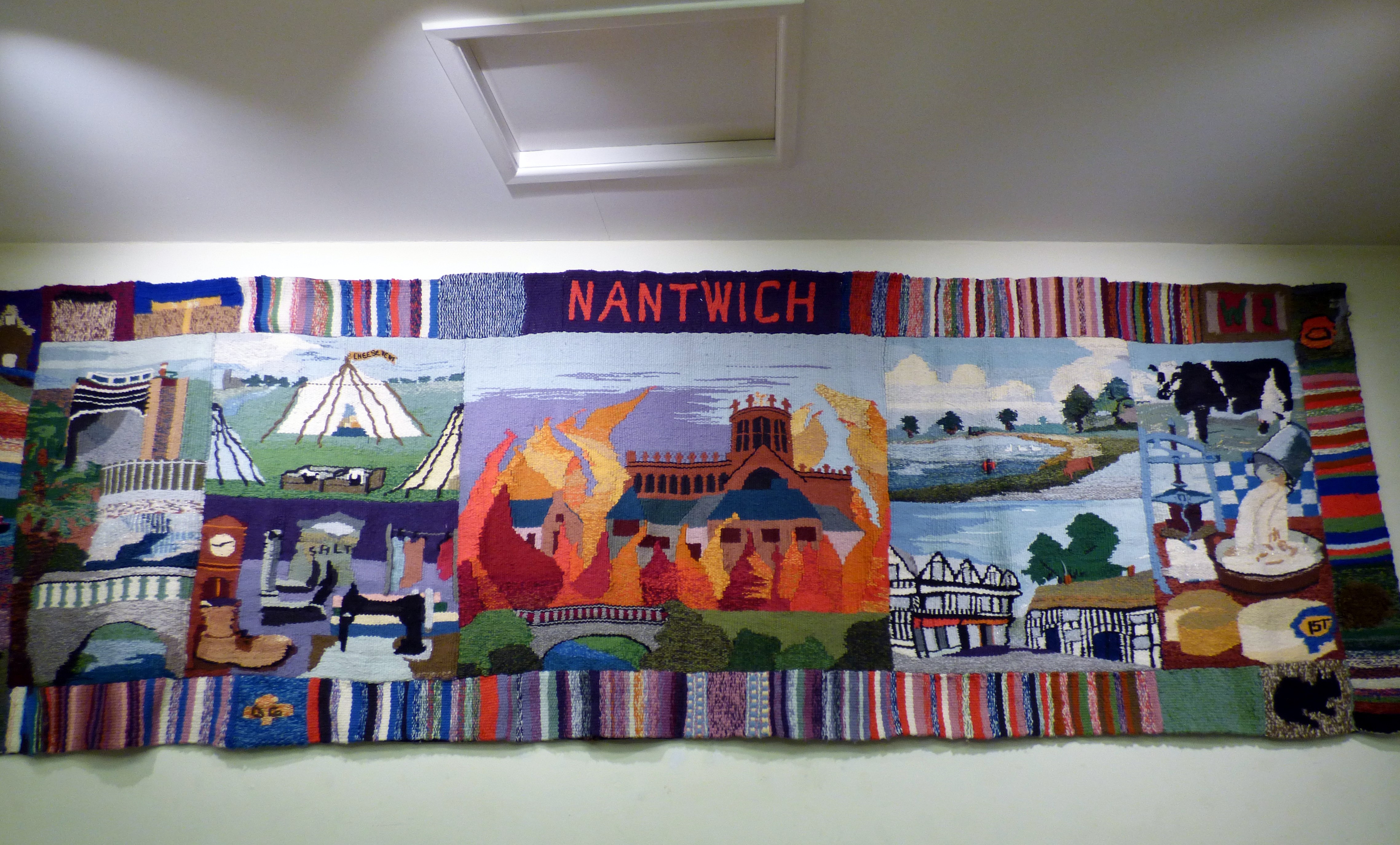THE NANTWICH TAPESTRY 1993 by Jill Maguire and people from the local community
