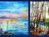 slide showing a textile sample by Beverley Saville, "Textiles-An Artistic Journey" TALK by Beverley Saville, April 2022