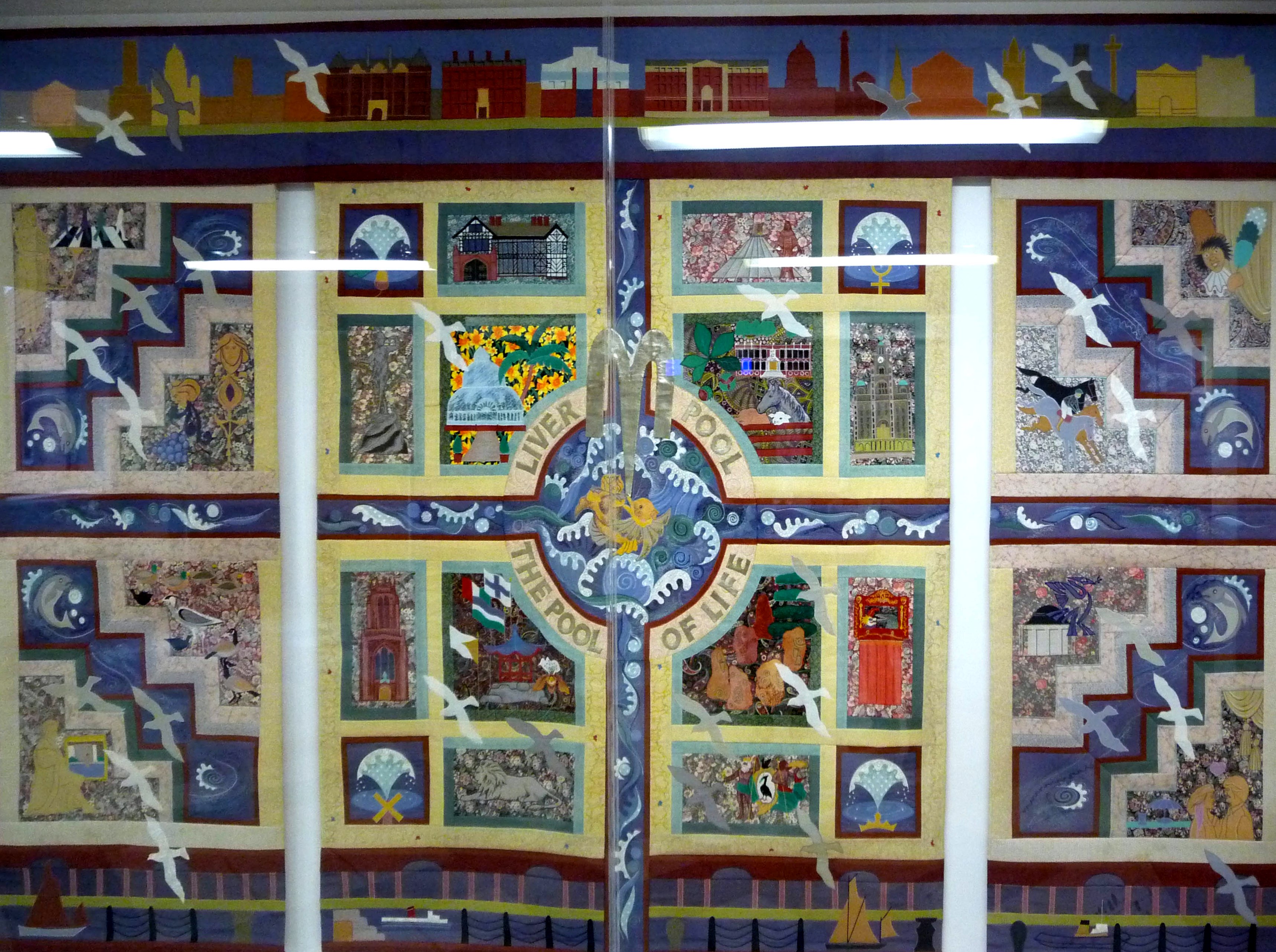 "The Pool of Life Wall Hanging" by Norma Heron, 1995