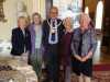 Liverpool Lord Mayor Cllr Malcolm Kennedy with Rubina Porter MBE and friends at Threading Dreams exhibition for Sreepur, Aug 2017