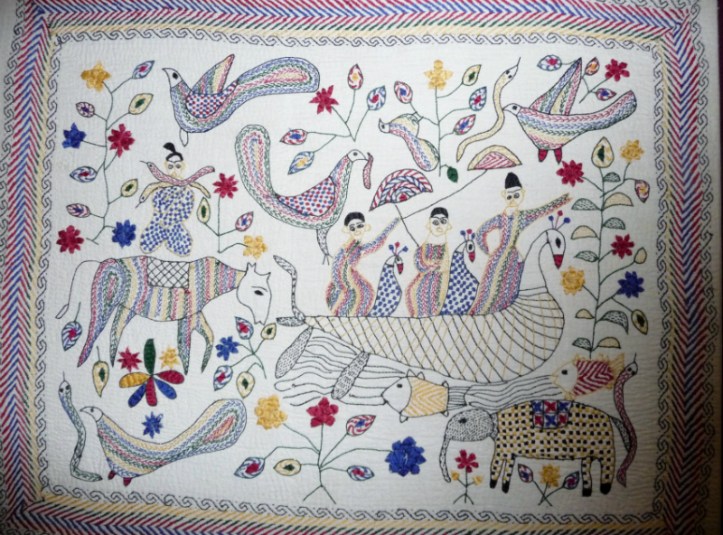 Kantha hand embroidery from Bangladesh