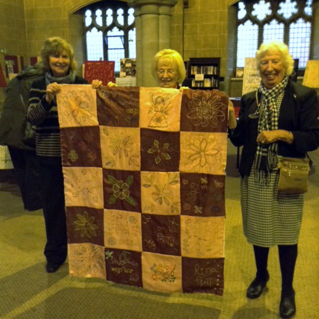 Loretta, a Sreepur sponsor, with Kathy Green and Ruby Porter MBE at St Barnabus 2016