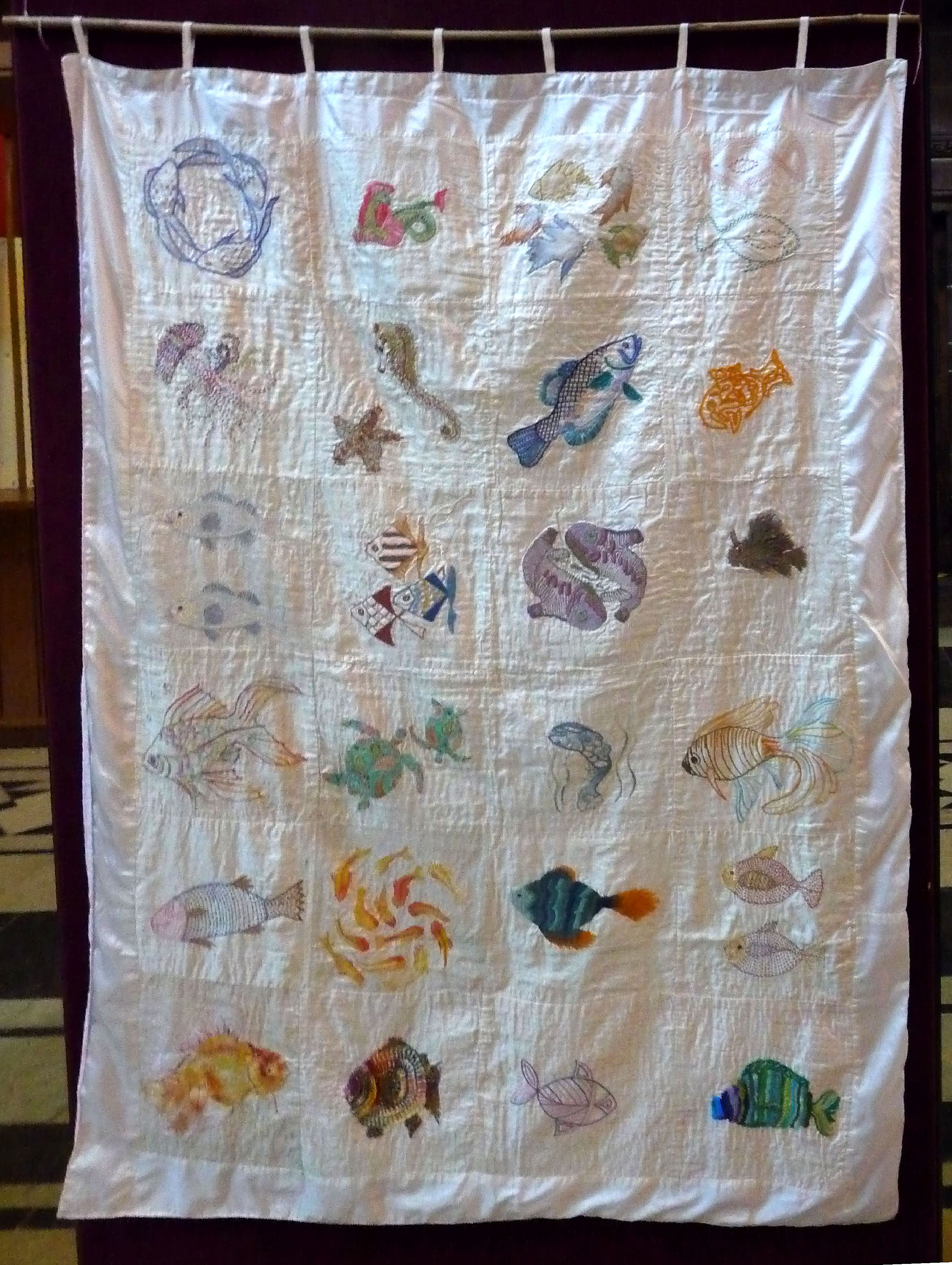 embroidery from Sreepur "Threading Dreams" exhibition, March 2015