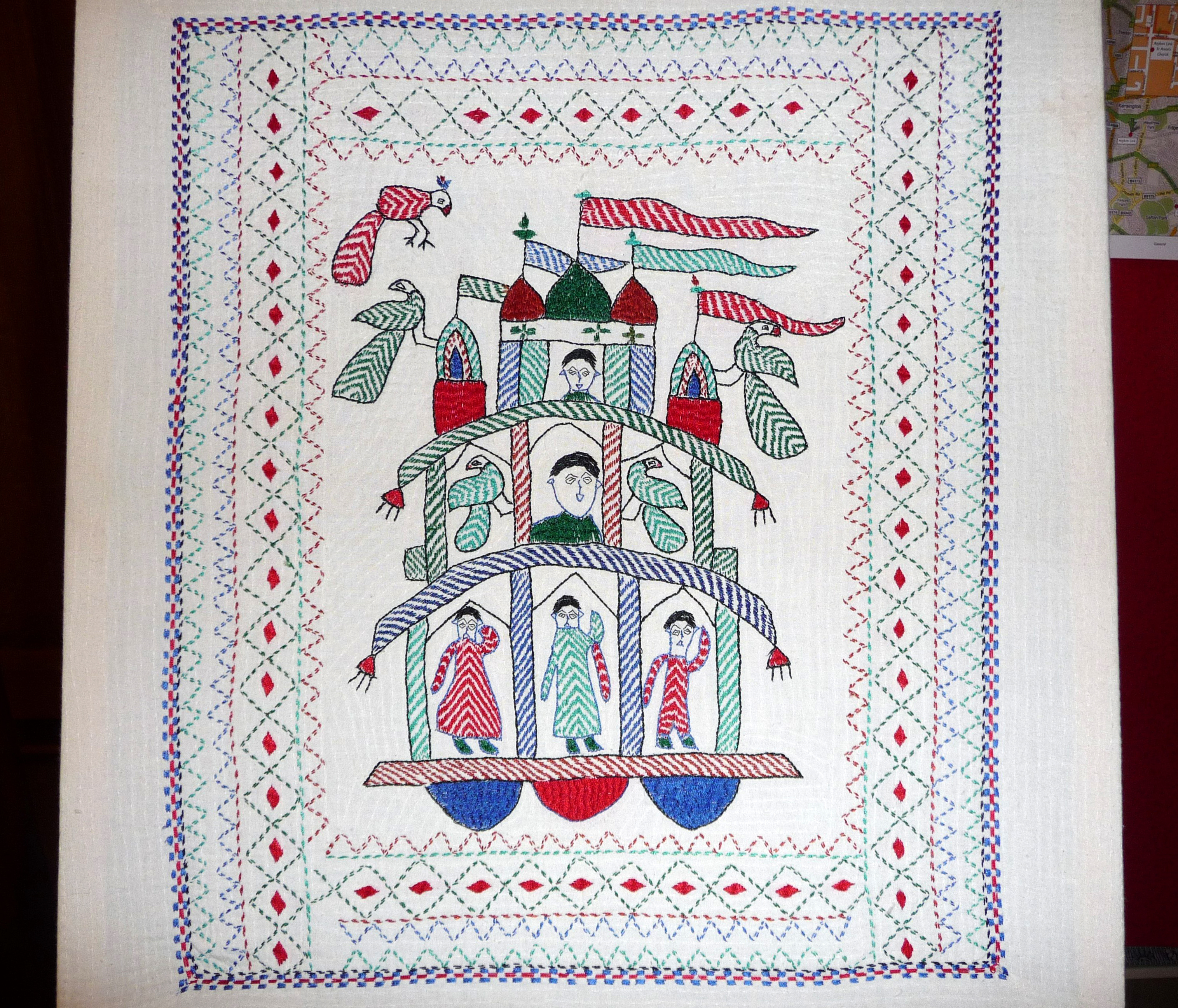 kantha embroidery made in Bangladesh