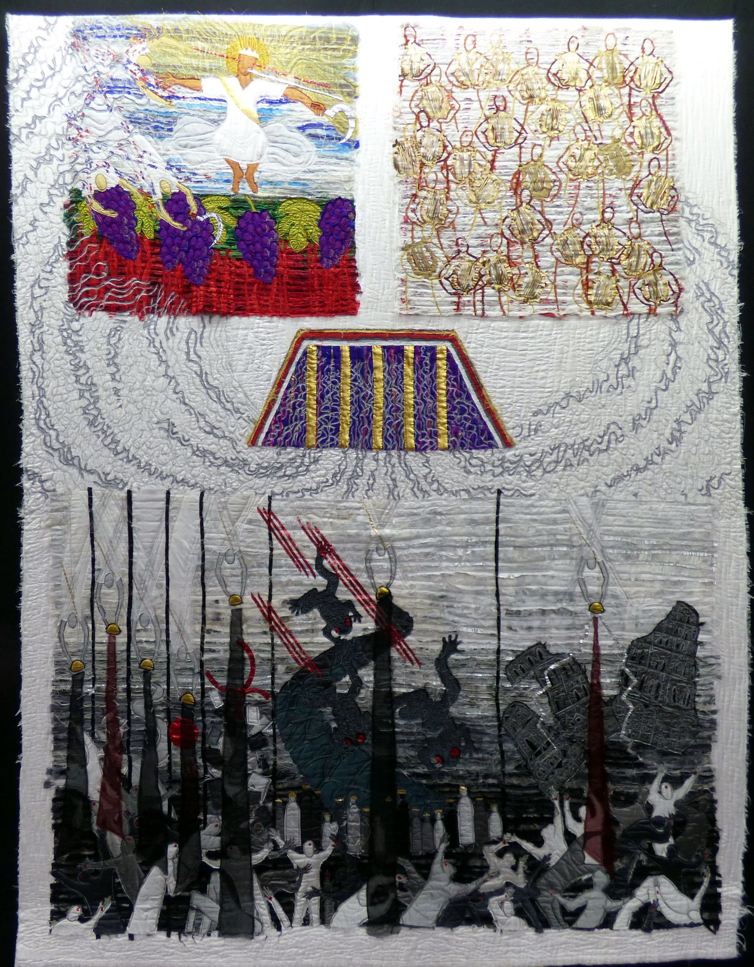 ARMAGEDDON by Jacqui Parkinson, Threads Through Revelation exhibition 2017