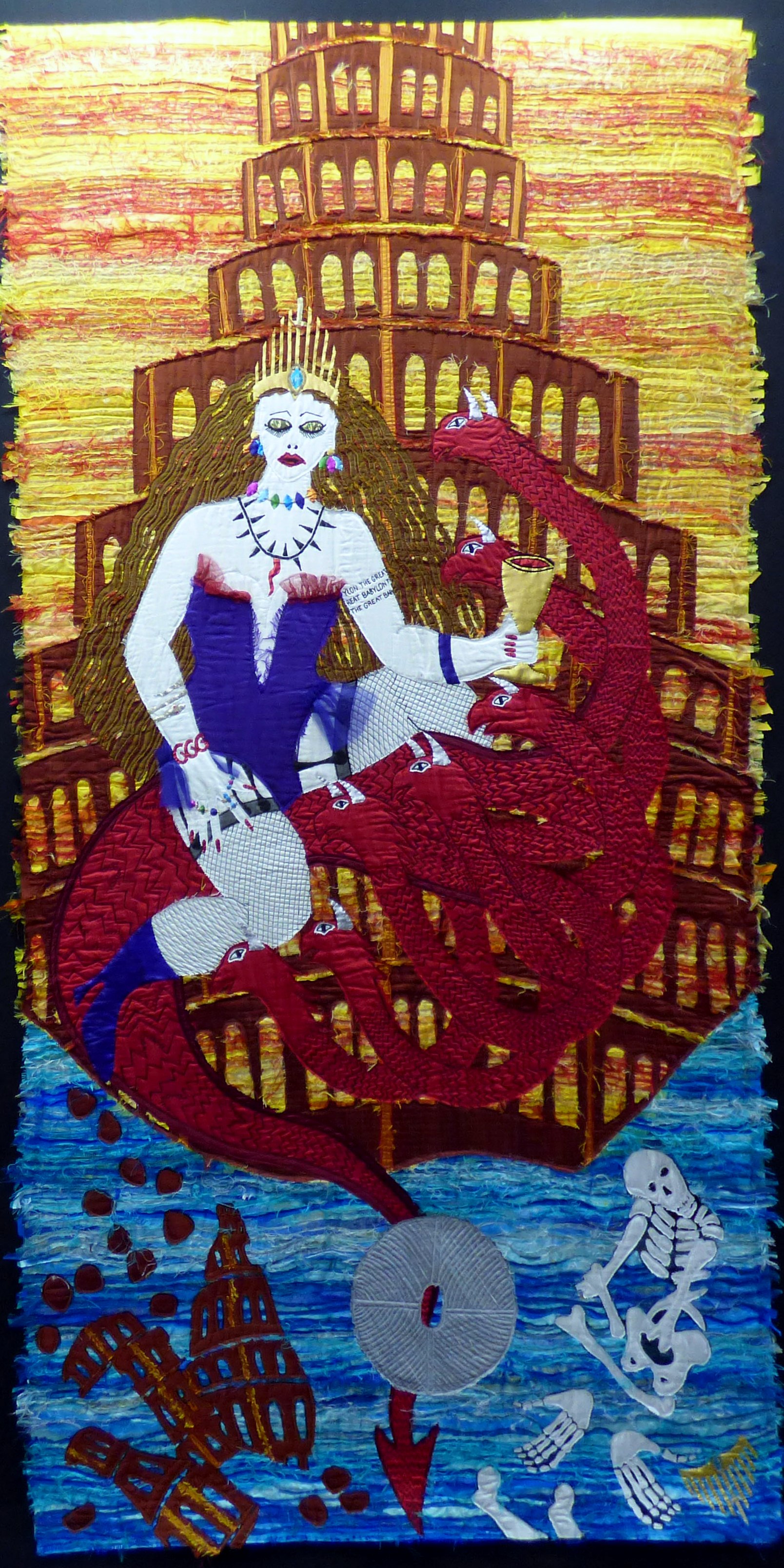 BEAUTY AND THE BEAST by Jacqui Parkinson, Threads Through Revelation exhibition 2017