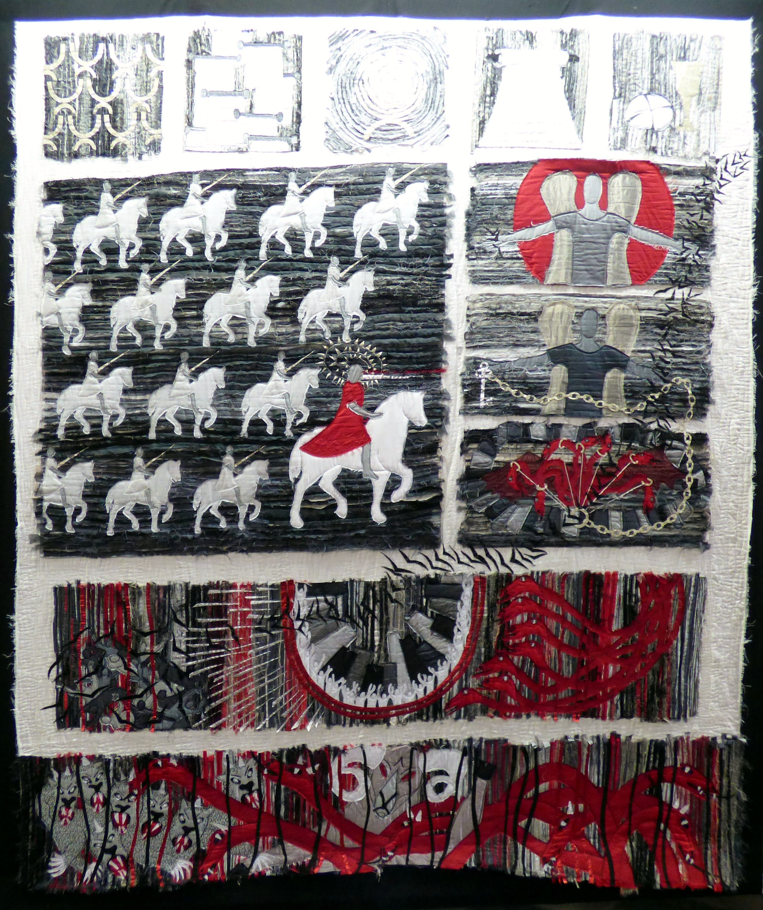 THE LAST JUDGEMENT by Jacqui Parkinson, Threads Through Revelation exhibition 2017