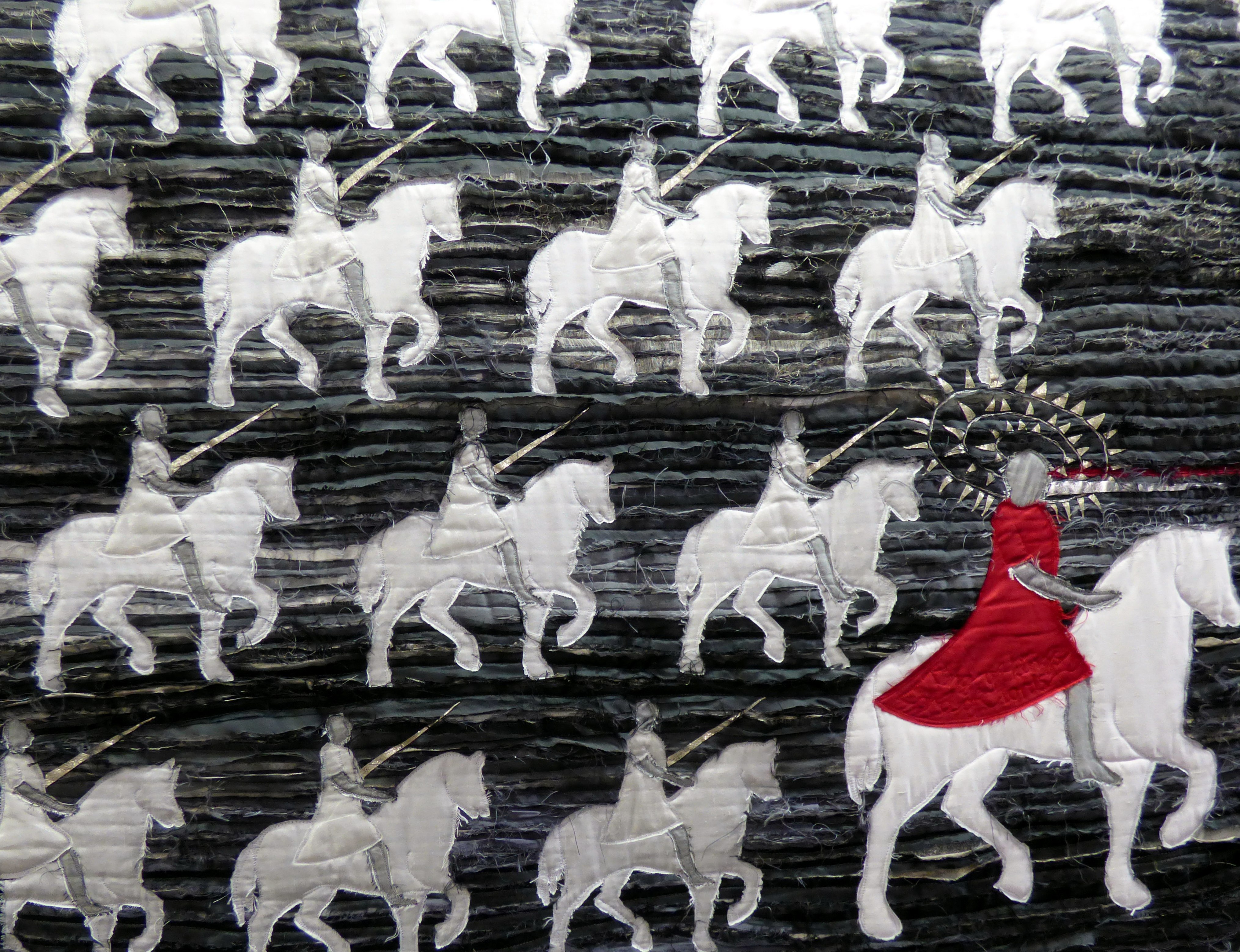 (detail) THE LAST JUDGEMENT by Jacqui Parkinson, Threads Through Revelation exhibition 2017