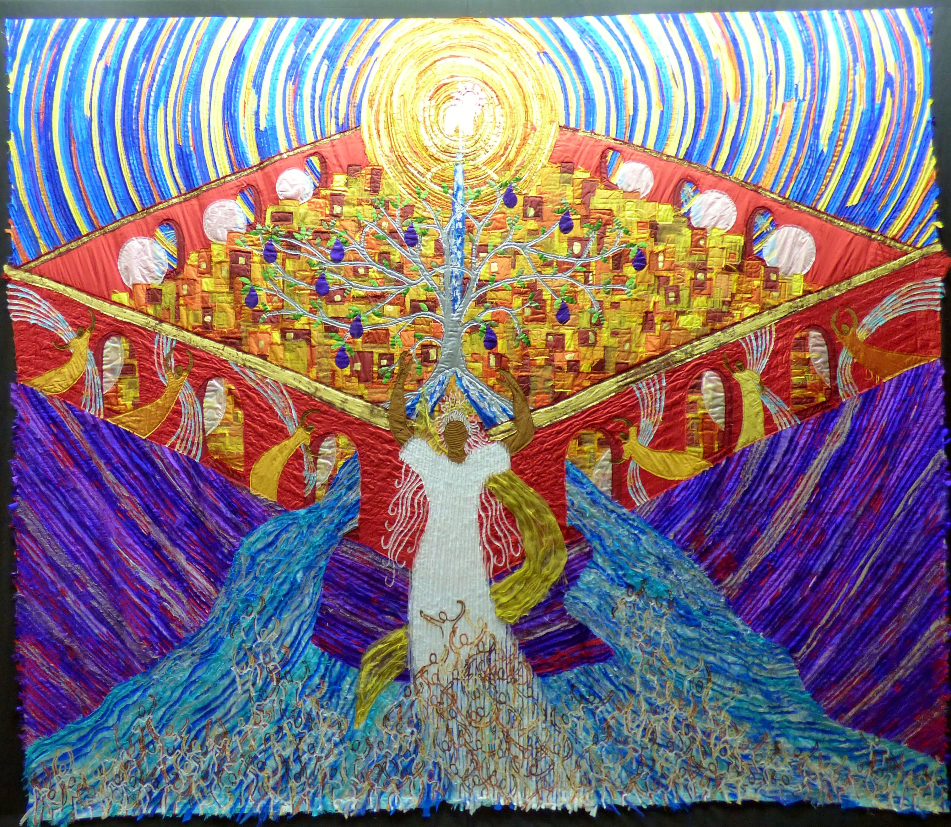 NEW CREATION by Jacqui Parkinson, Threads Through Revelation exhibition 2017