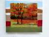 SEASONAL WORK3 by Nicky Robertson, needle-felting & hand stitching on canvas