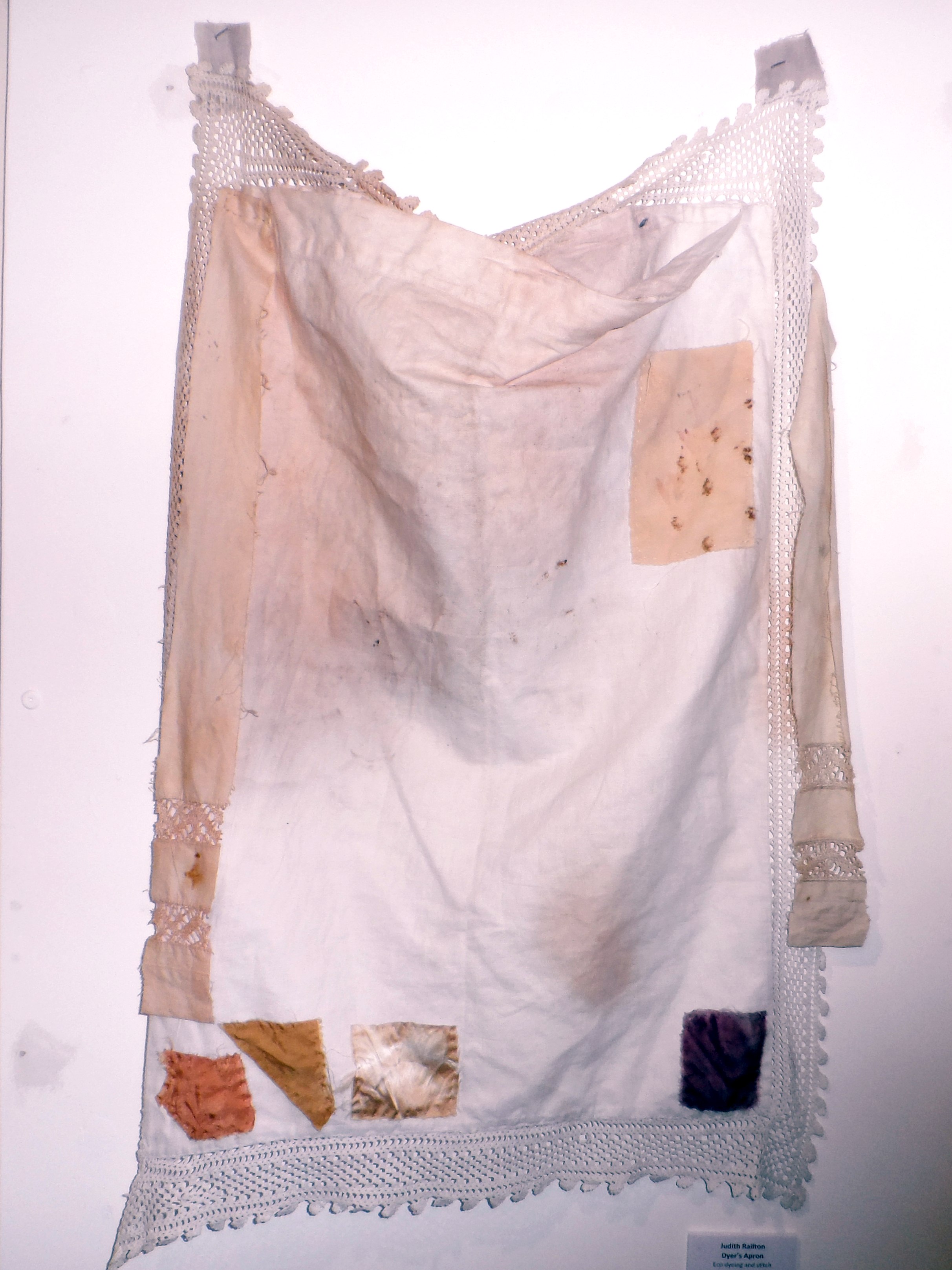 DYER'S APRON by Judith Railton, eco dyeing & stitch, Re-View Textile Group, Frodsham 2019