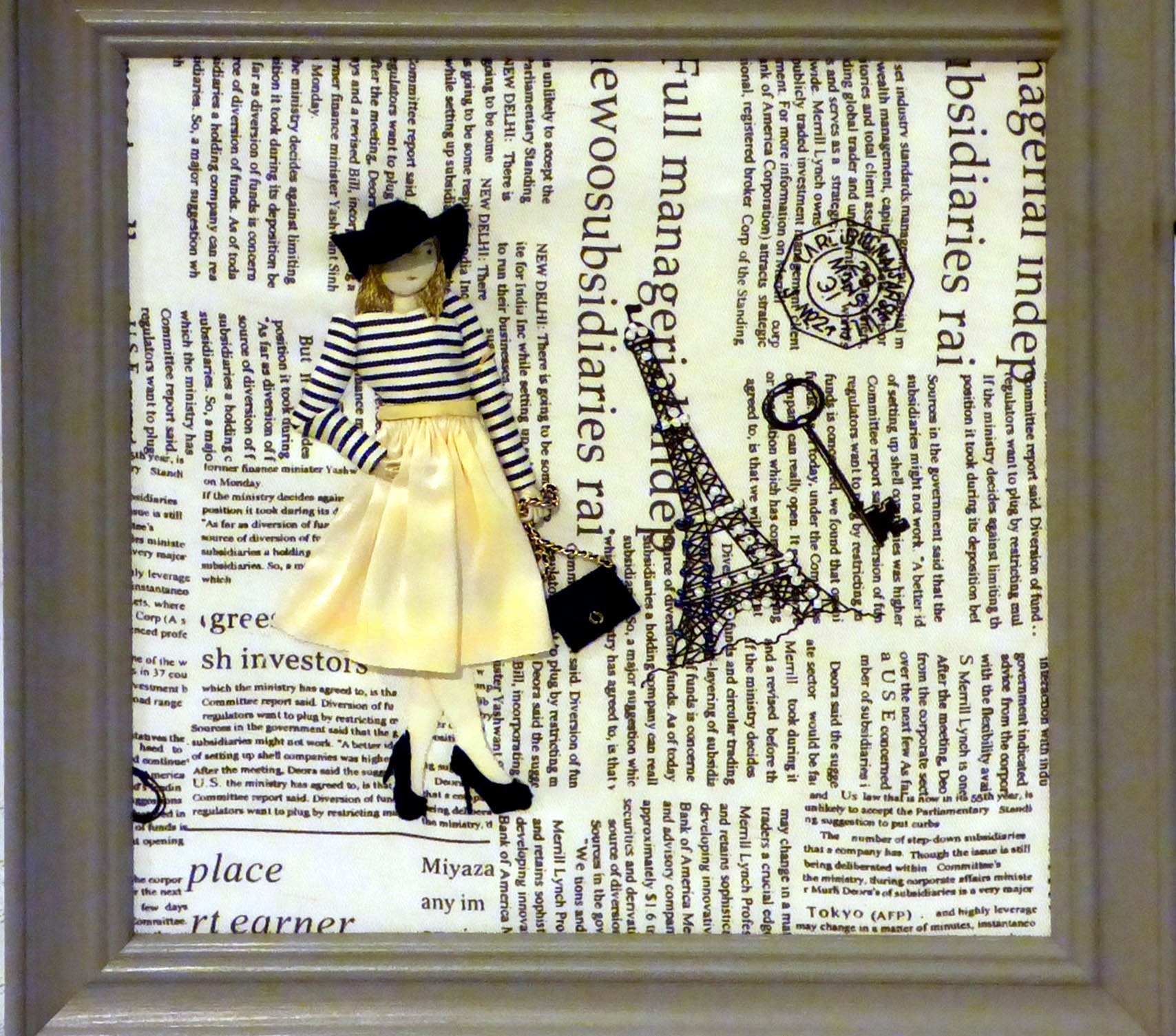 First Prize winning entry to Traditional Embroidery competition 2017 by Miranda Farby