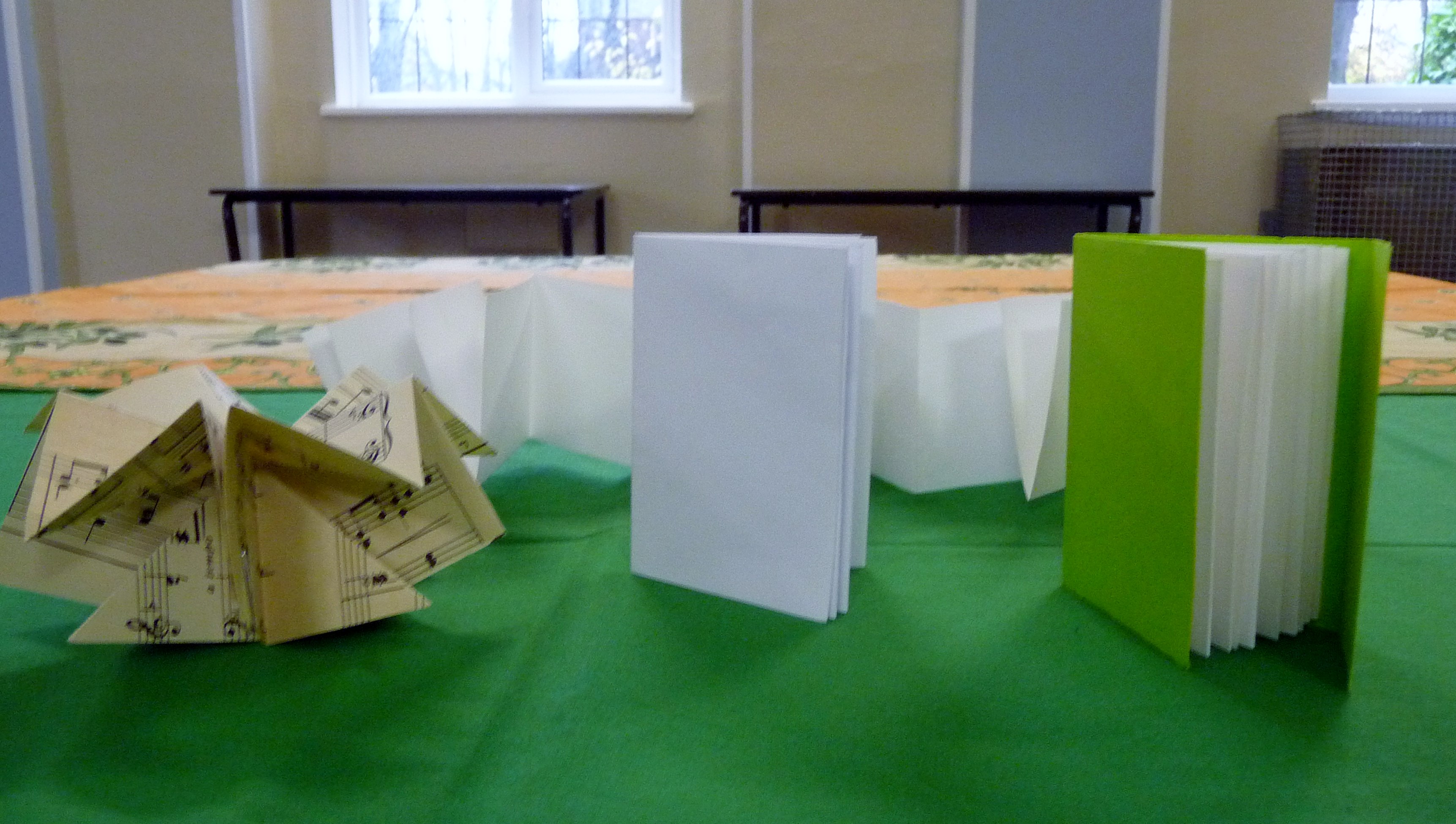 Tutor's samples from Origami books workshop, Nov 2015
