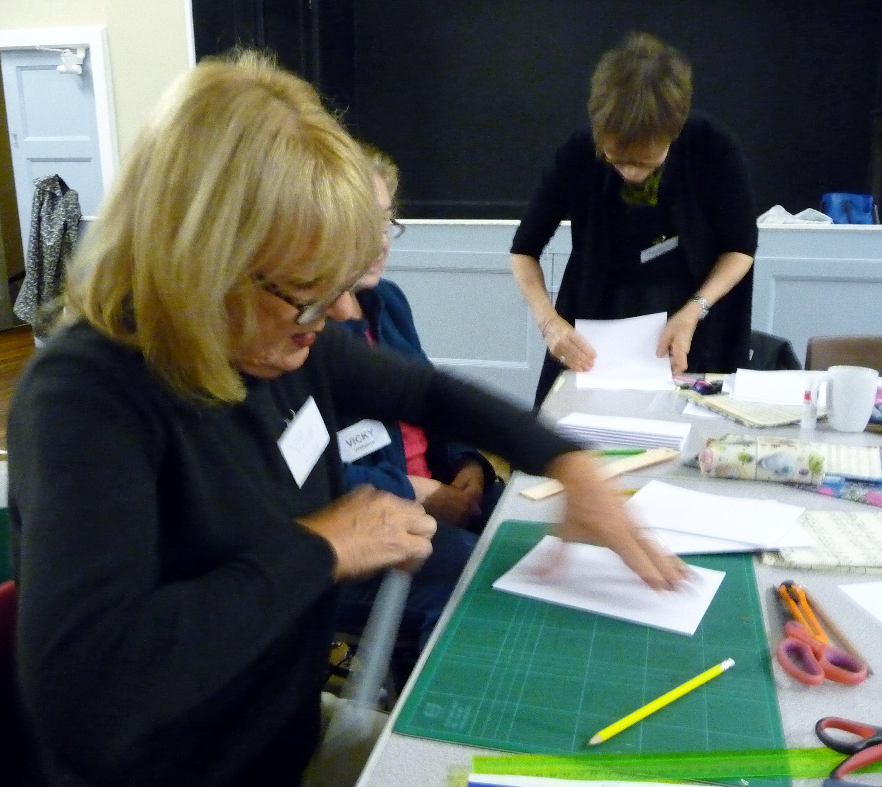 Bookbinding workshop- preparing the signatures